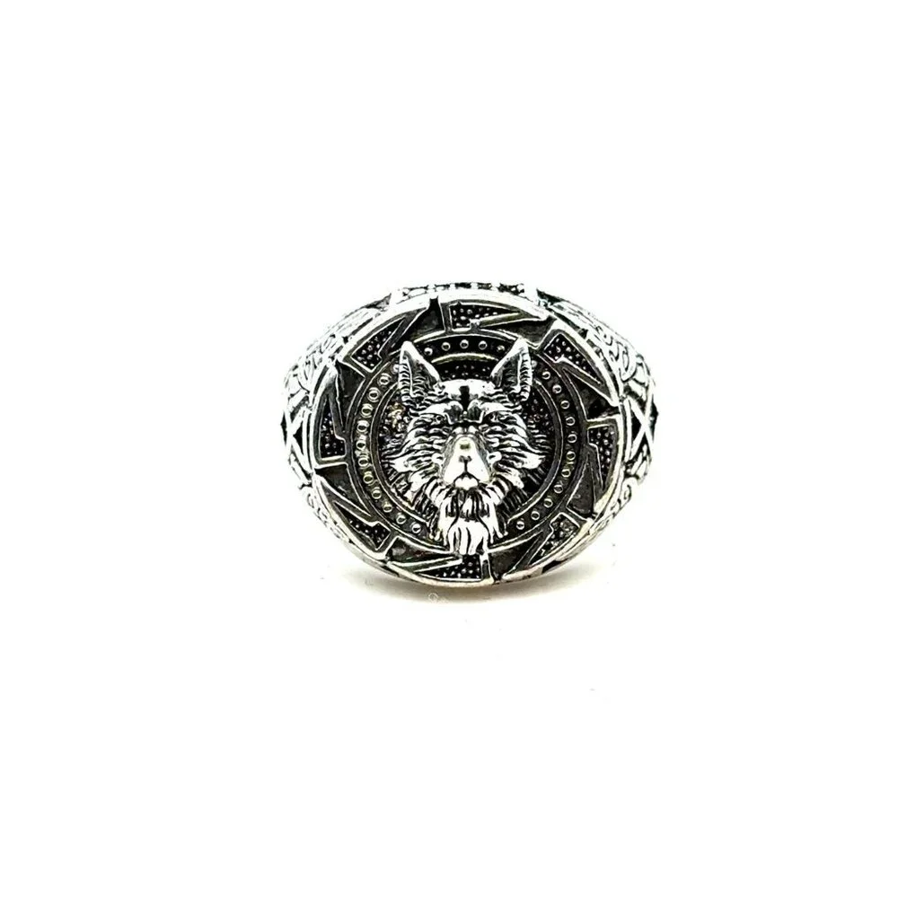 Silver‎ Wolf Ring